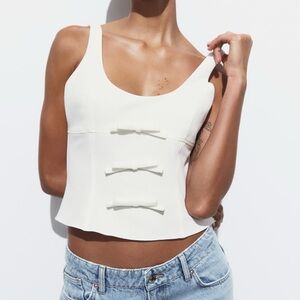 Zara Front Bows Top